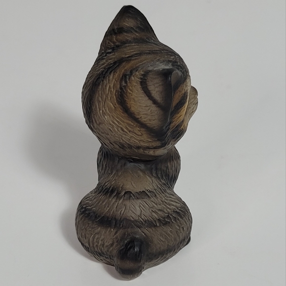 Handpainted Realistic Vtg Tabby Cat Kitten Figurine 🐈 The Harvey Knox Kingdom - Picture 4 of 9